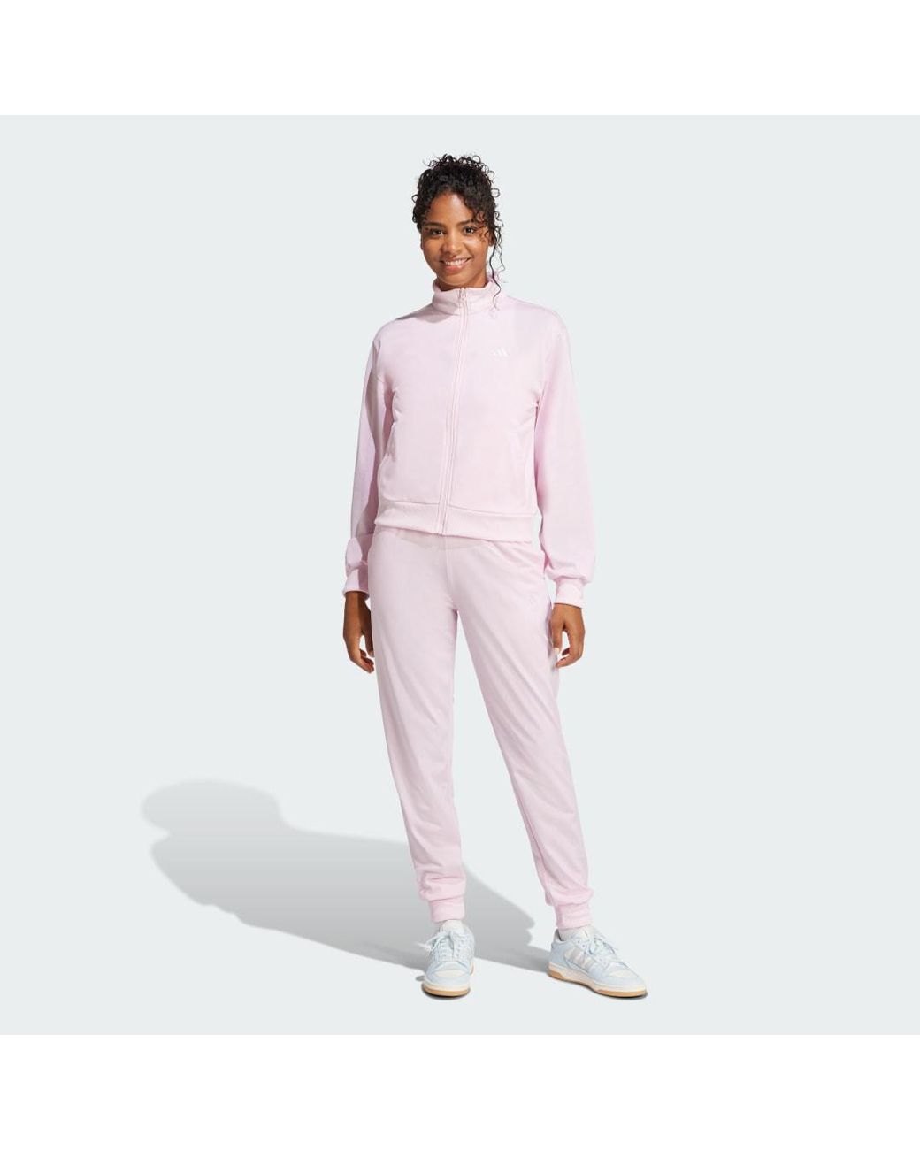 Adidas Pink Essentials Feel Cozy Track Suit