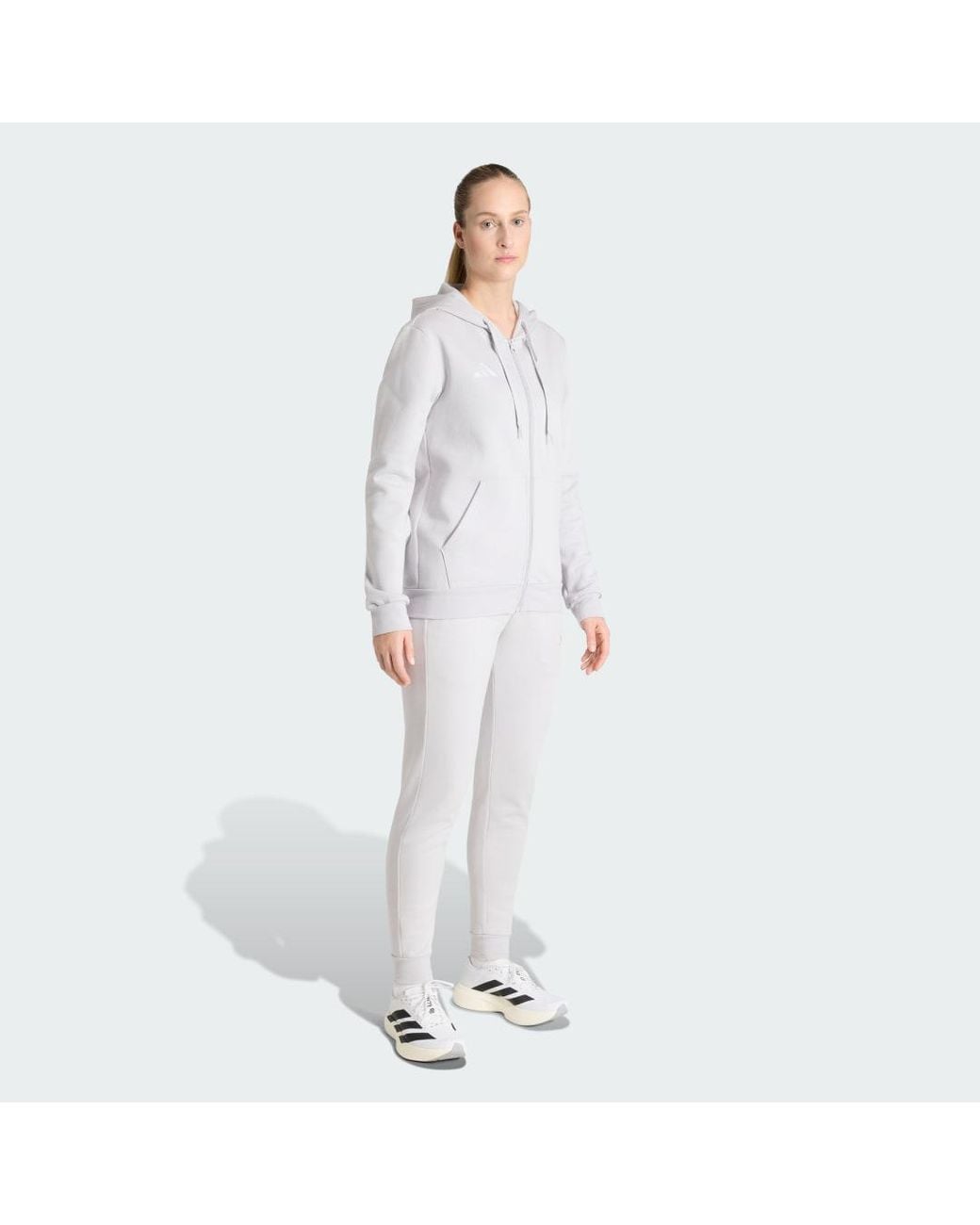 Adidas White Entrada26 Sweat Tracksuit Bottoms