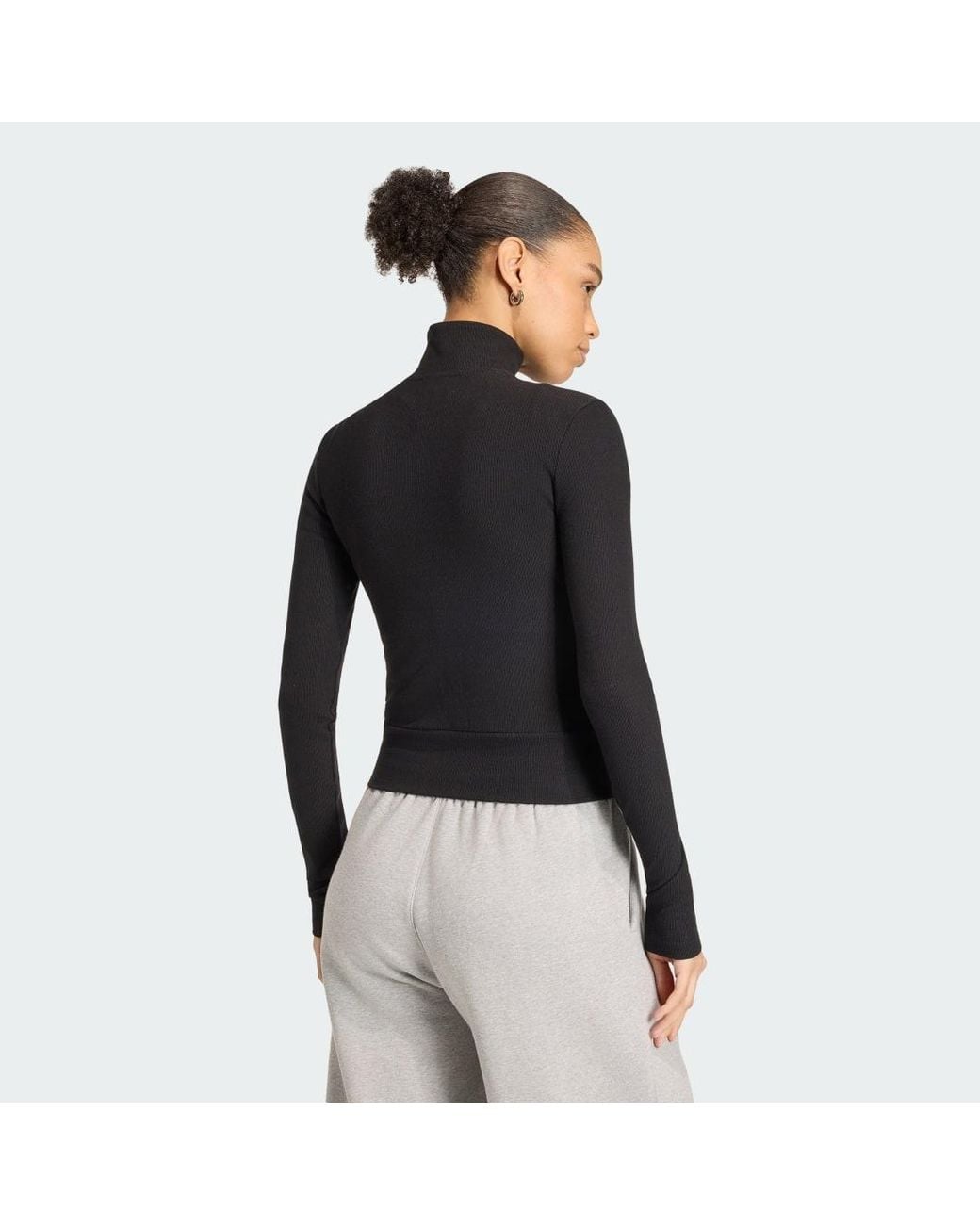 Chaqueta Essentials Rib Adidas de color Black