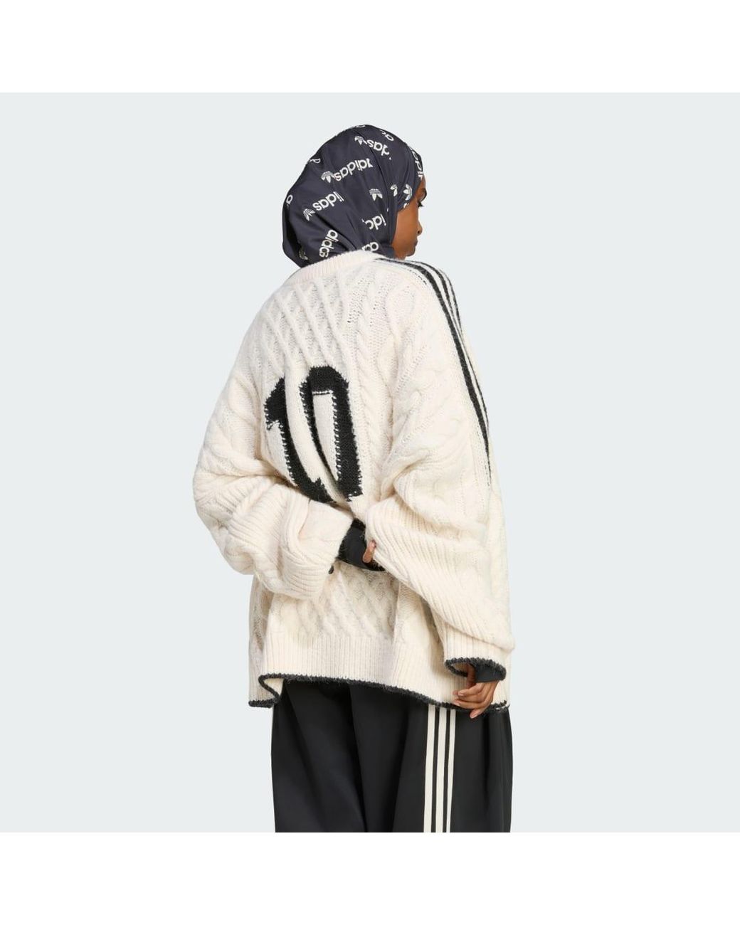 Adidas Natural Cableknit Sweater