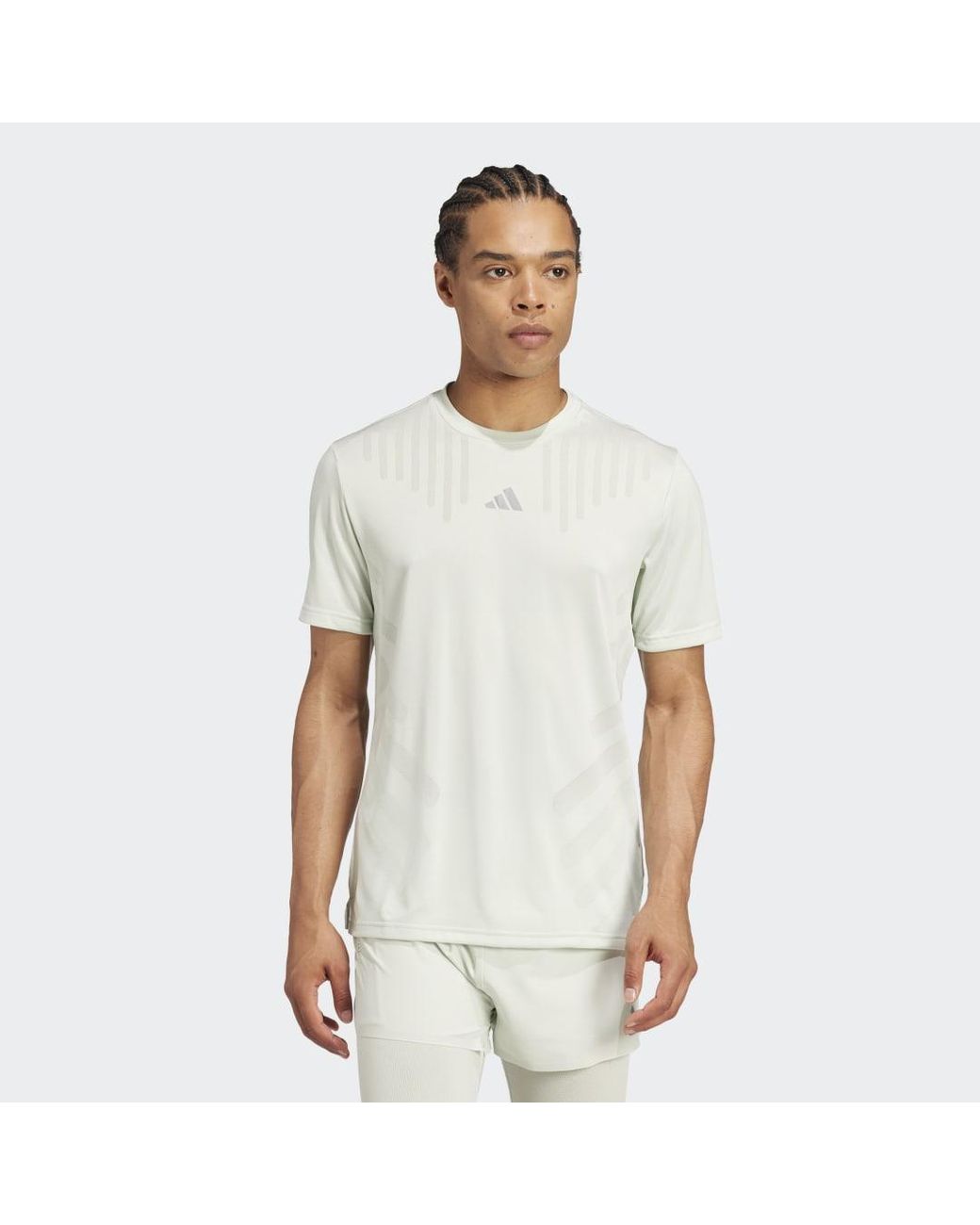 Adidas White Hiit Airchill Workout Tee for men