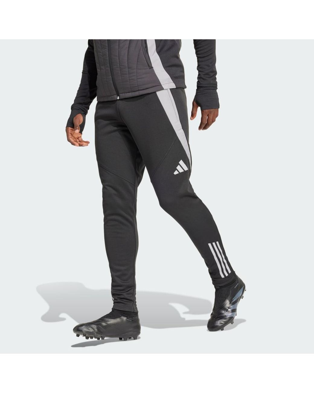 Adidas Black Tiro 24 Competition Winterized Tracksuit Bottoms for men