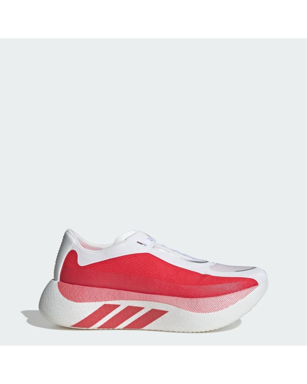 Adidas Red Hyperboost Edge Running Shoes for men