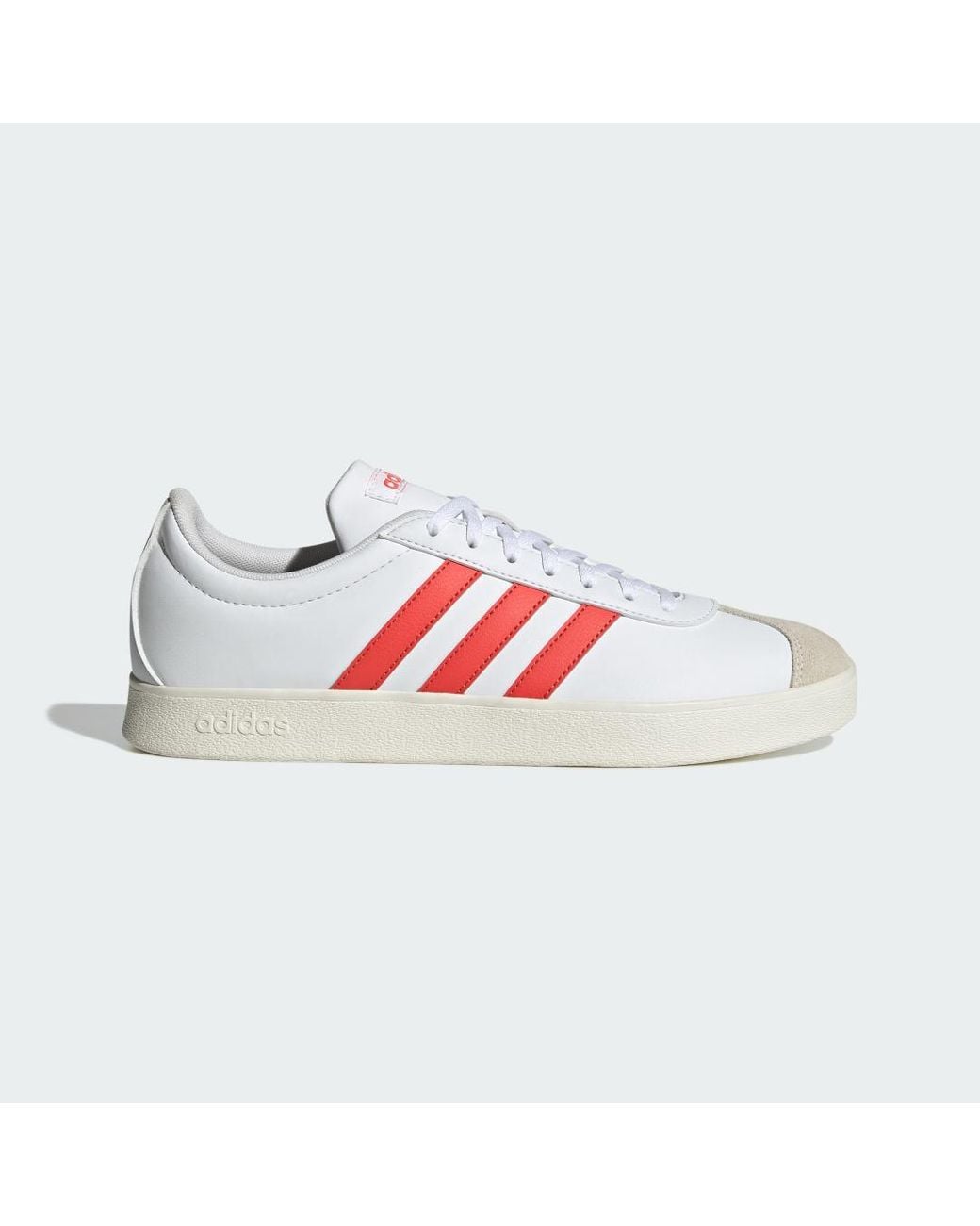Adidas Red Vl Court Base Shoes for men