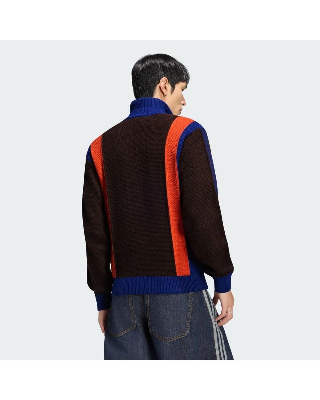 Adidas Red Winter Club Knitted Zip Through Tracktop for men