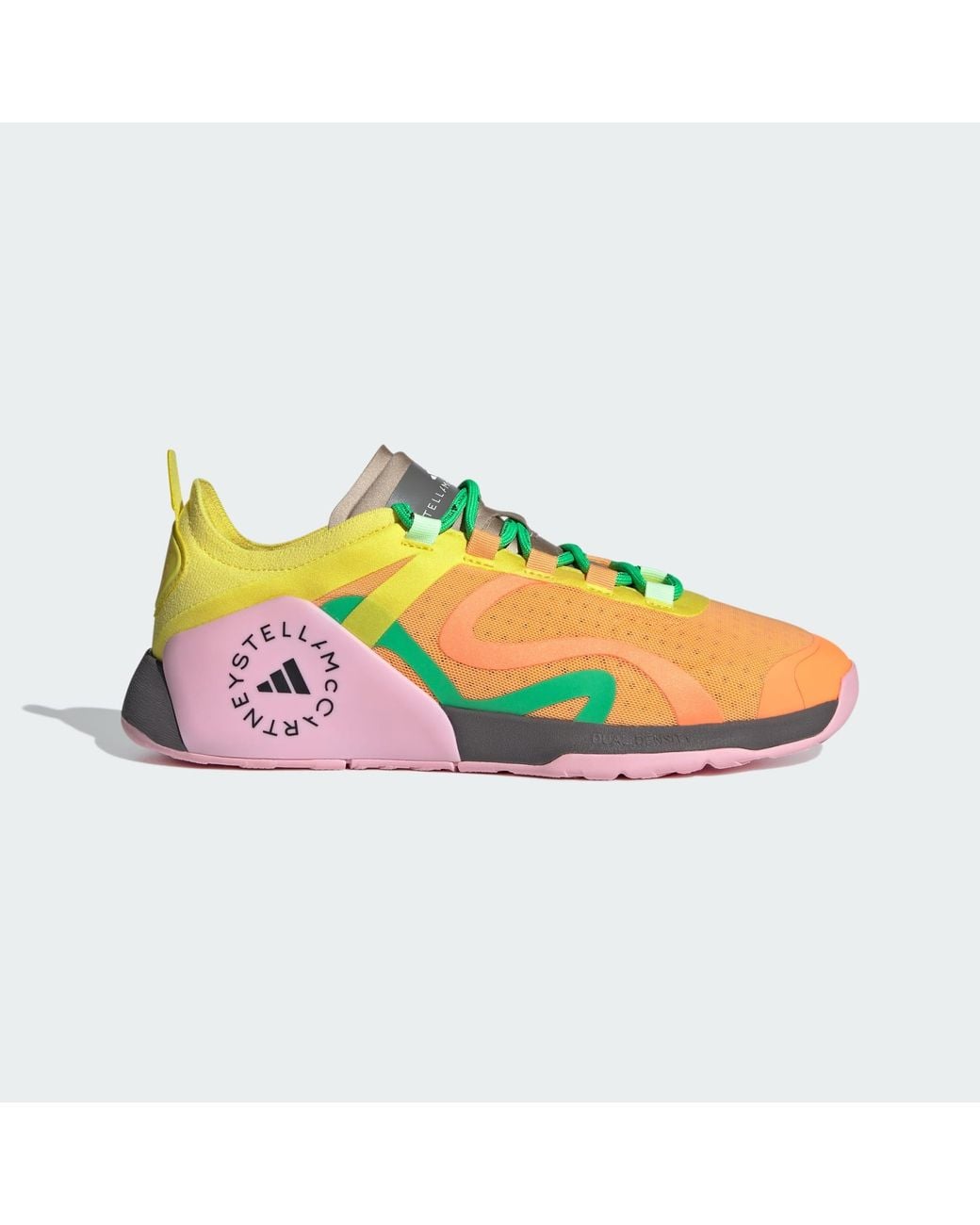 adidas gazelle silver green womens ADIDAS BY STELLA MCCARTNEY DROPSET TRAINING SHOE - Yellow  bCODE