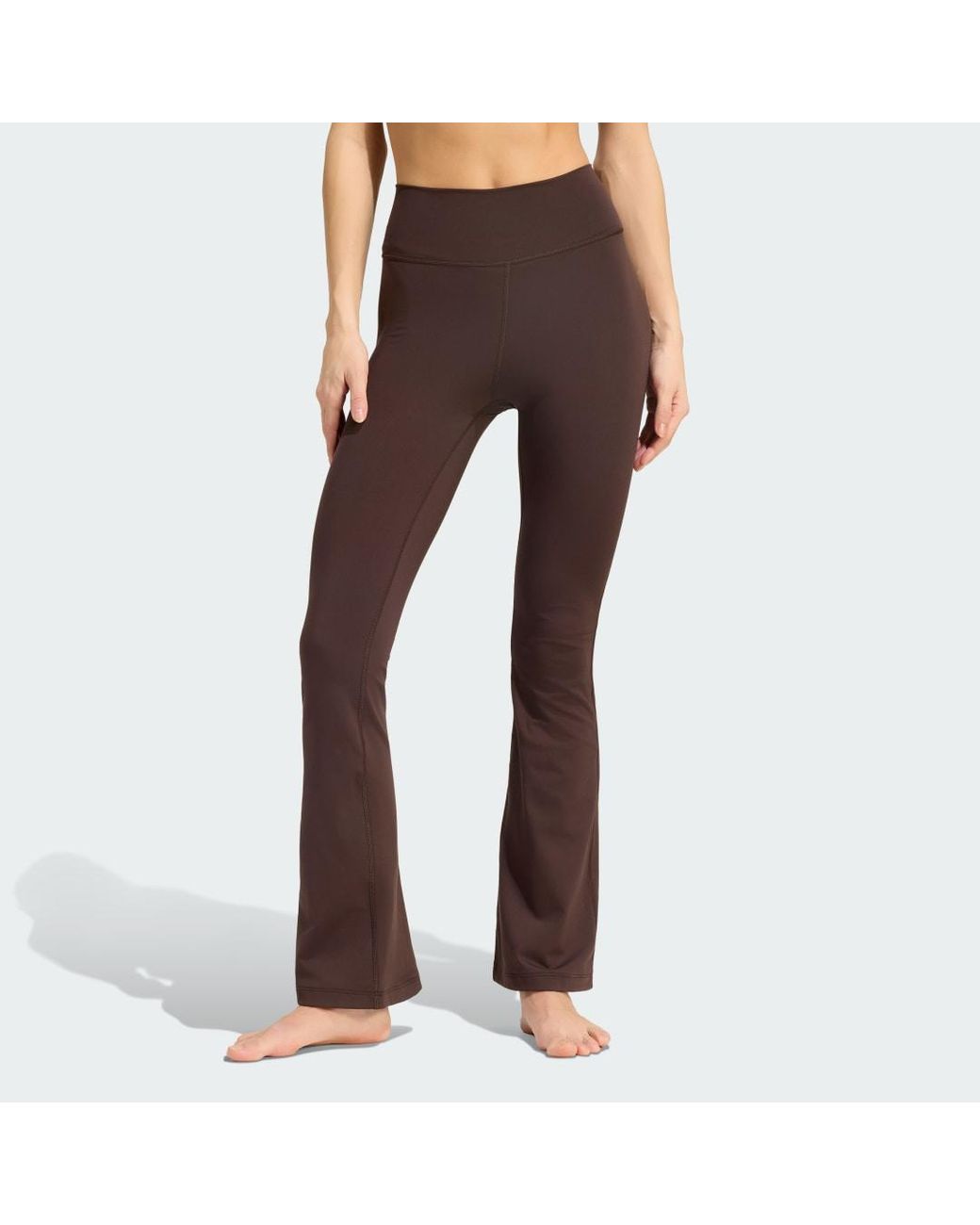 Adidas Brown All Me Essentials Flare Leggings