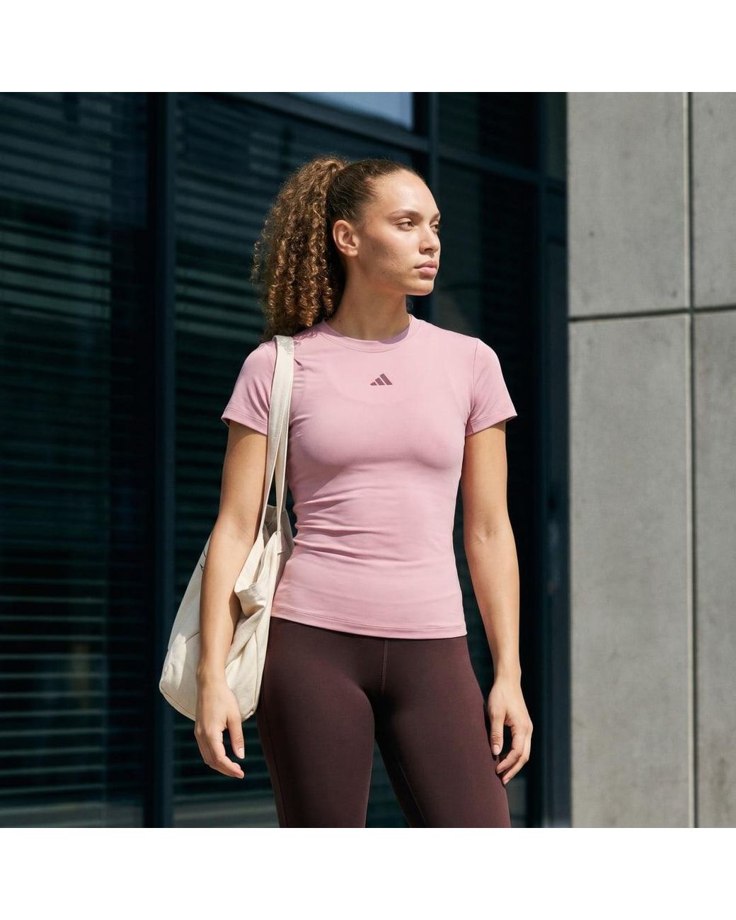 Adidas Purple 3 Stripes Studio Baby T-Shirt