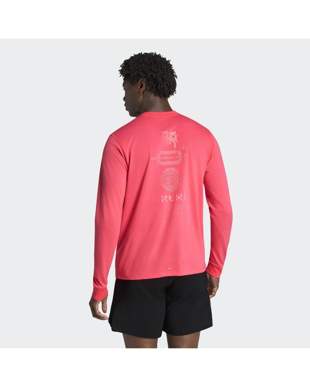 Adidas Pink Adi365 Runners Long-Sleeve Top Long-Sleeve Top
