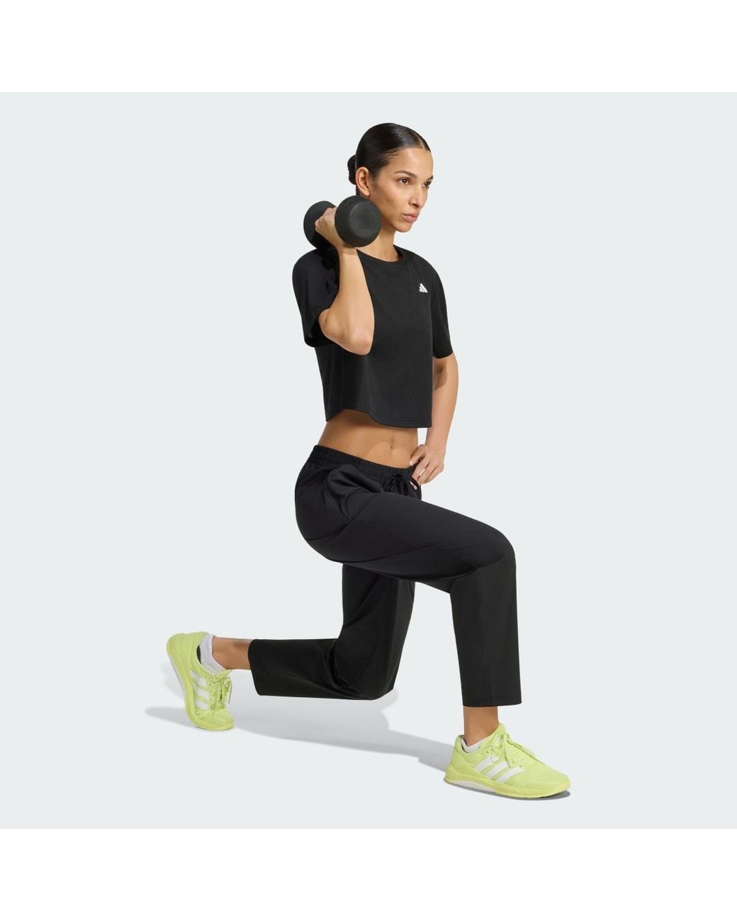 Adidas Black Workout Essentials Woven Joggers