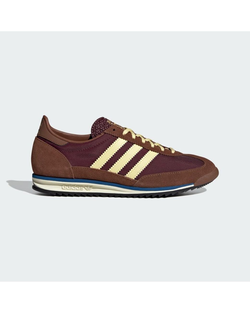 Adidas Brown Sl 72 Og Nylon And Suede Sneakers