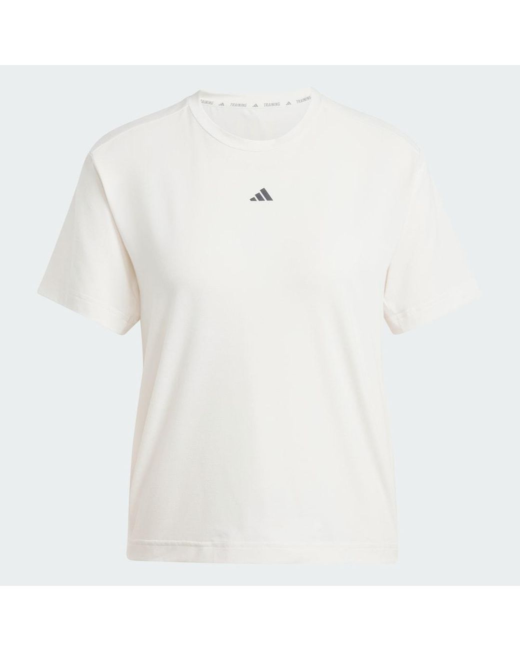Adidas Originals White Power Back-Cutout 3-Stripes Tee