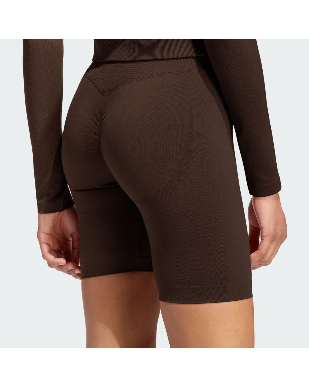 Adidas Black Workout Essentials Knit Scrunch 5 Inch Leggings