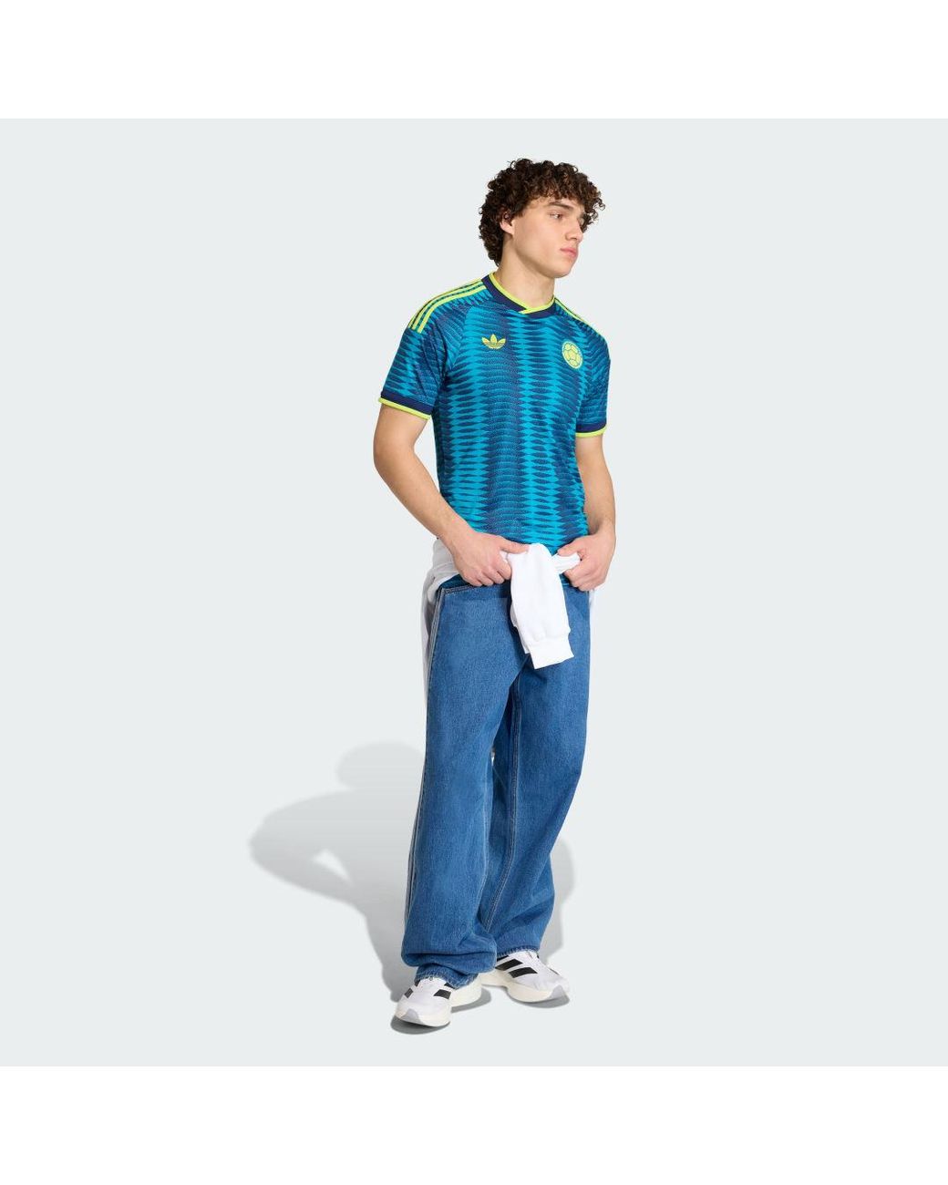 Adidas Blue Colombia 26 Away Jersey for men