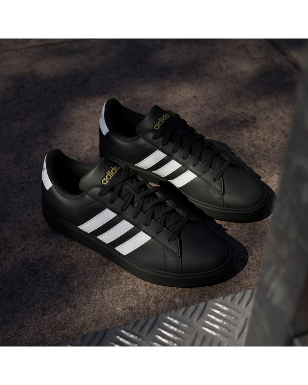 Adidas Black Grand Court 2.0 Shoes for men