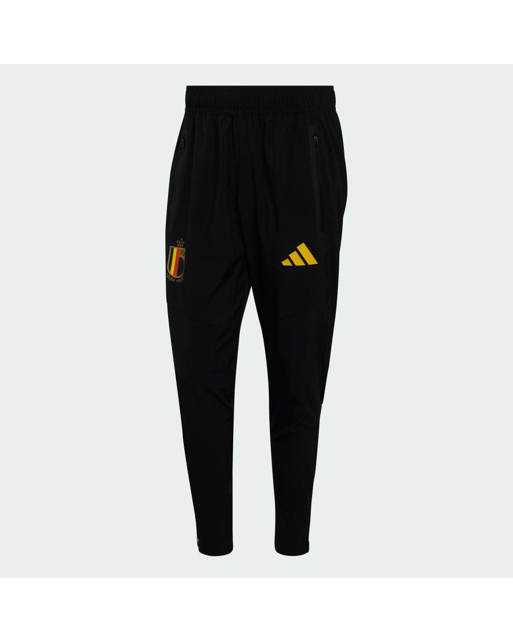 Adidas Black Belgium Tiro Travel Tracksuit Bottoms for men