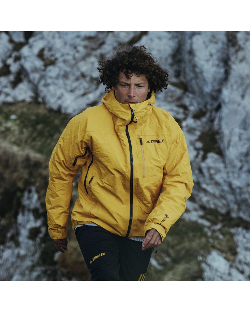 elephant shame Descriptive adidas Terrex Techrock Gore-tex Pro Jacket in Yellow for Men | Lyst UK