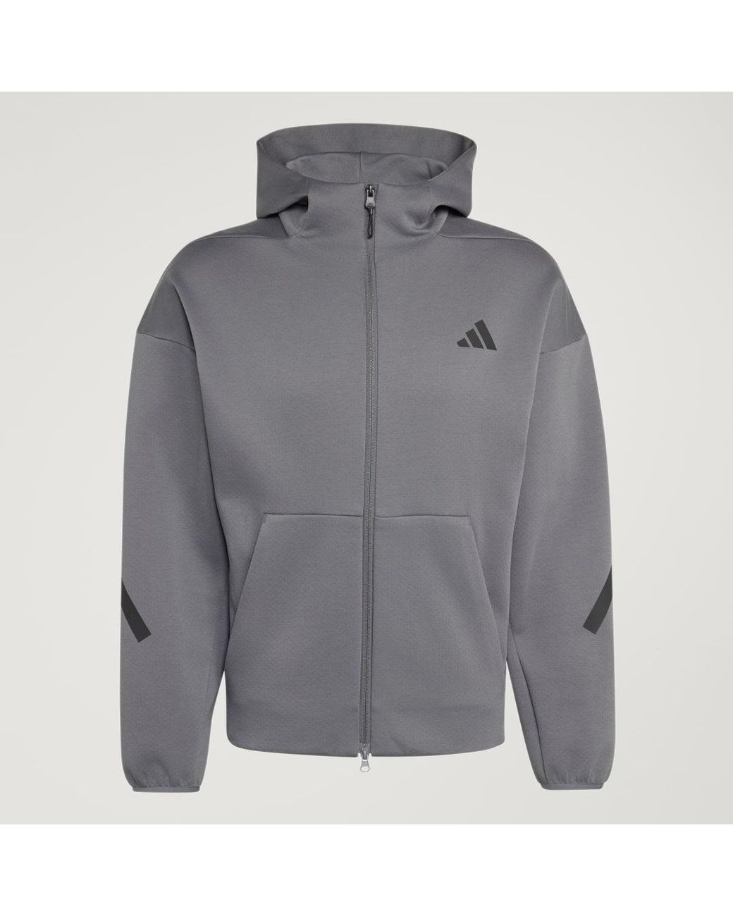 Adidas Gray Z.N.E. Full Zip Track Top for men