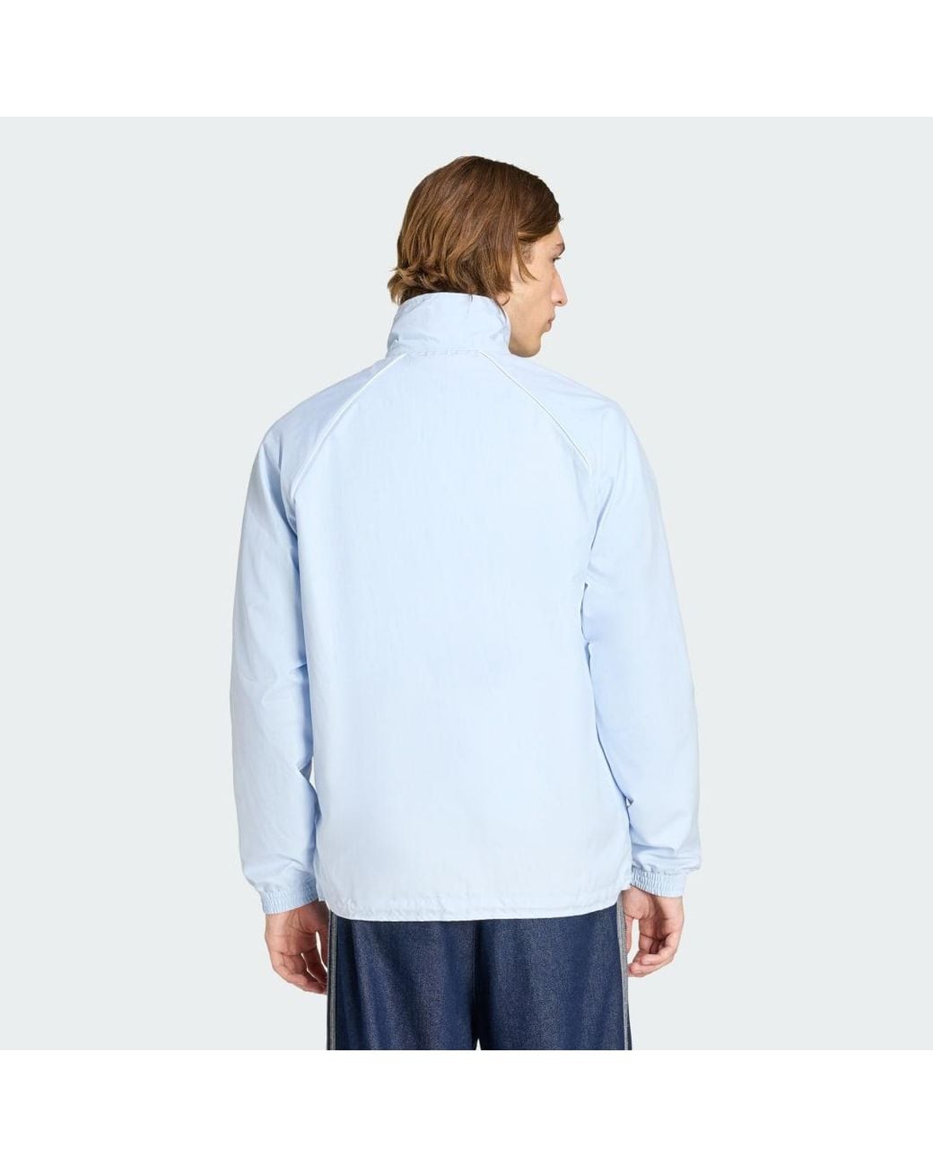 Adidas Blue Chest Stripes Track Top for men