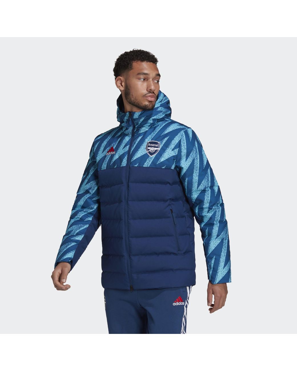 adidas Arsenal Seasonal Special Down Jacket in Blue for Men | Lyst UK