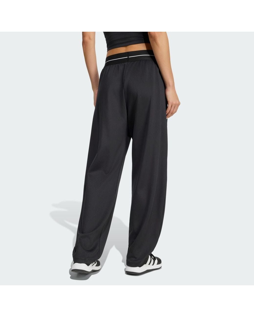 Adidas Black Hyperglam Barrel Joggers