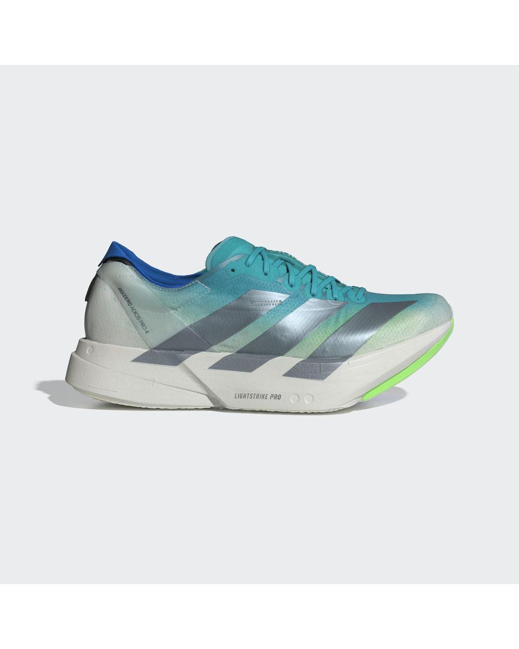 Adidas Blue Adizero Adios Pro 4 Shoes for men