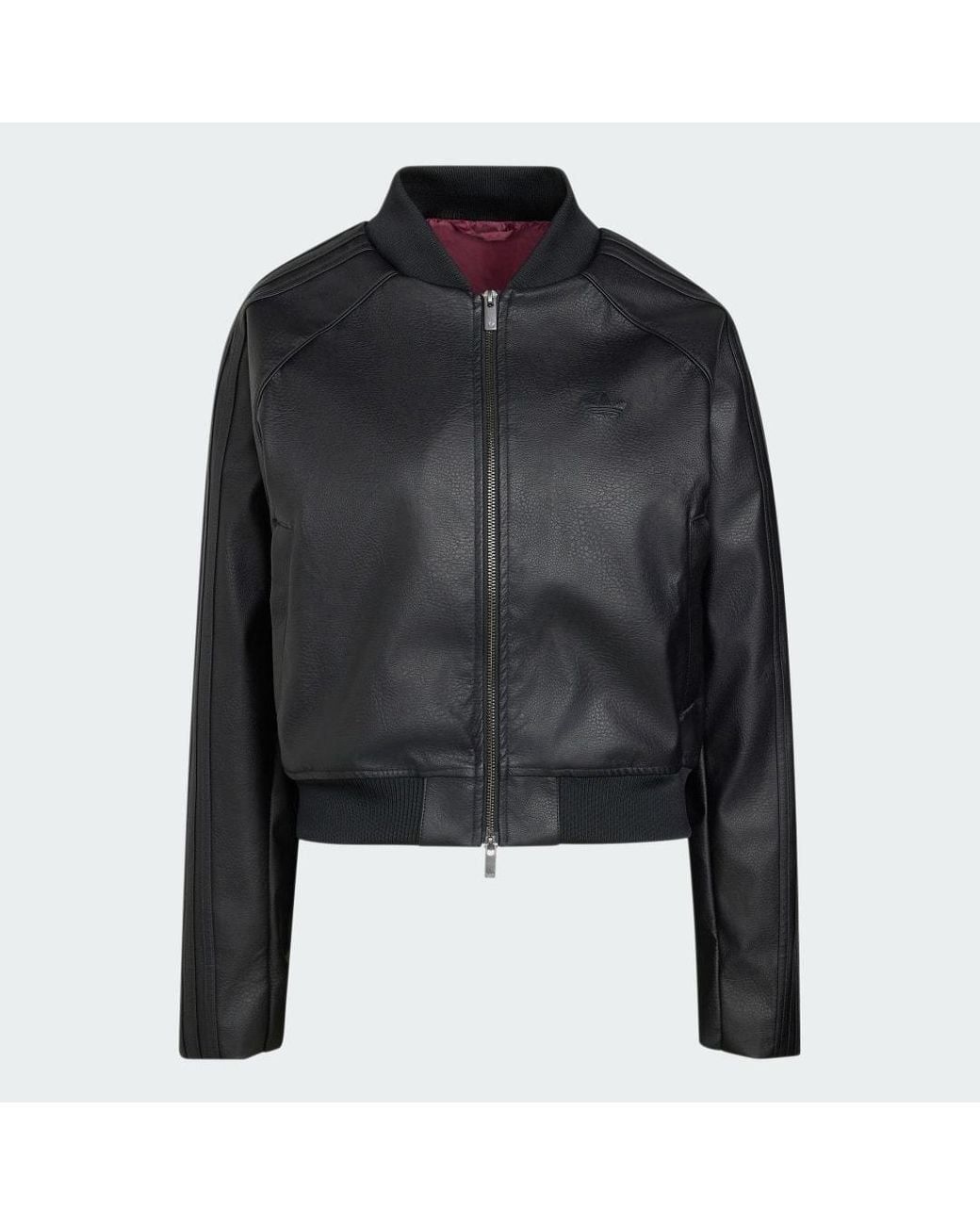 Adidas Black Pleather Sst Tracktop