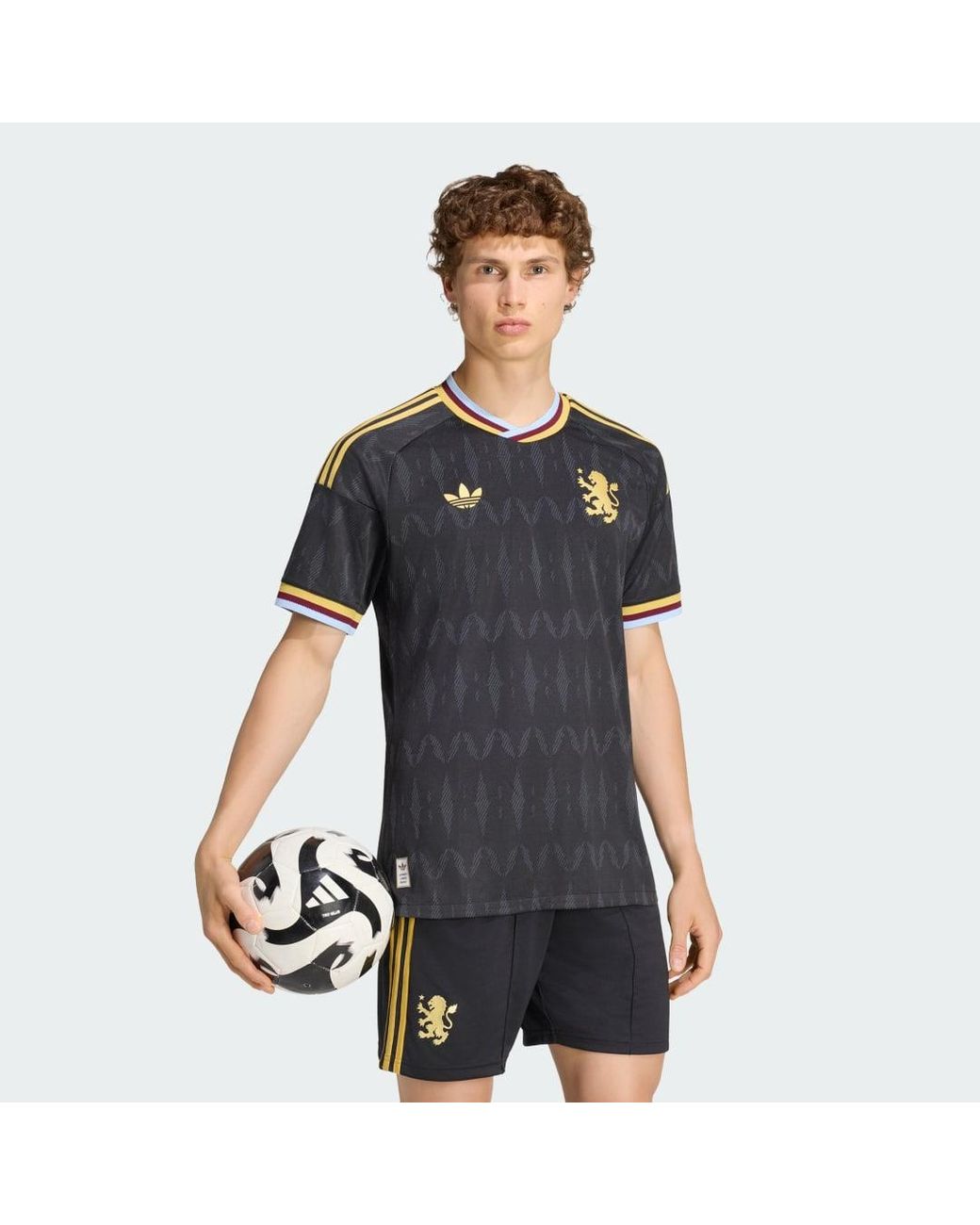 Adidas Black Aston Villa 26/27 Away Authentic Jersey for men