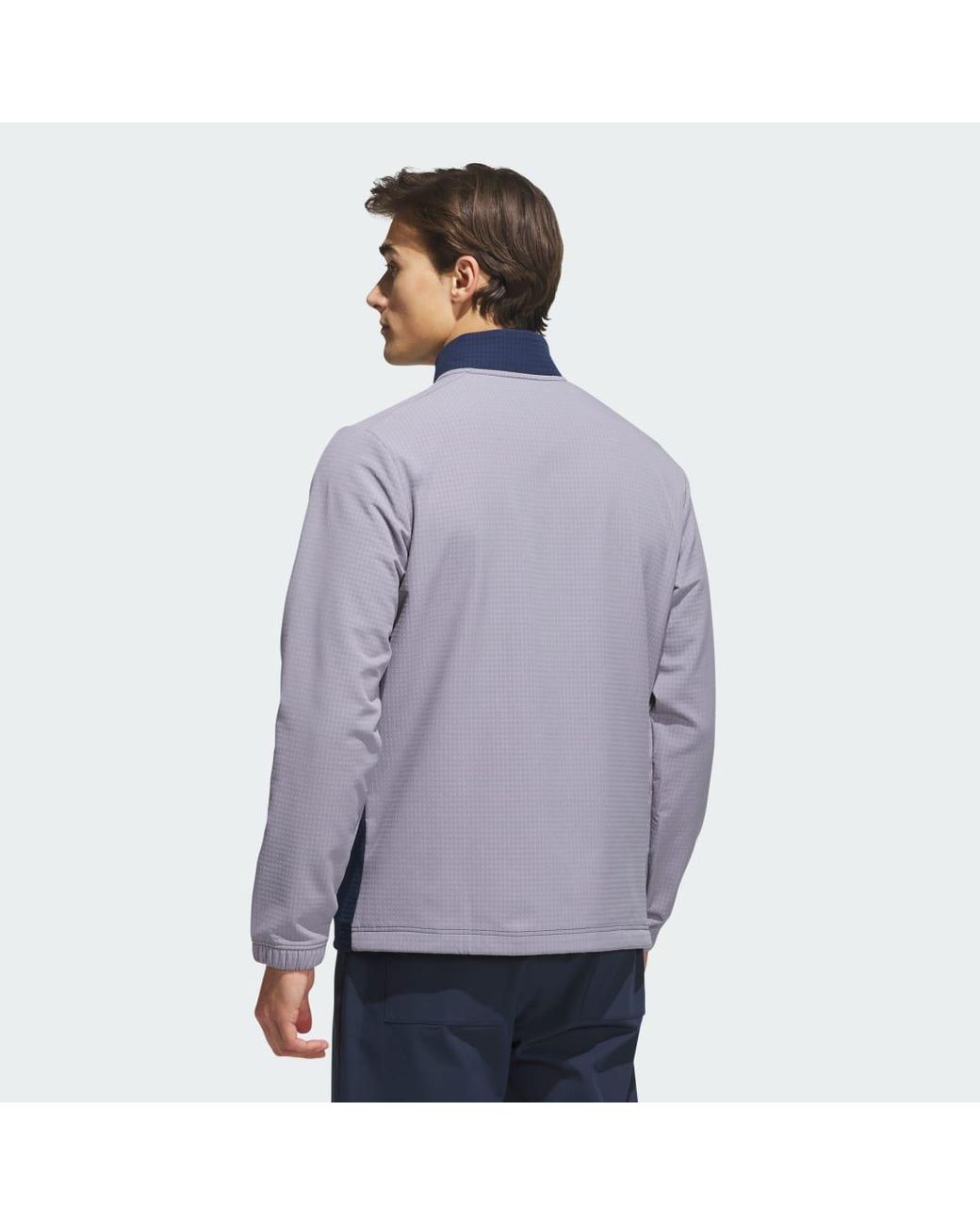 Adidas Blue Ultimate365 Wind Woven Full-Zip Sweatshirt for men