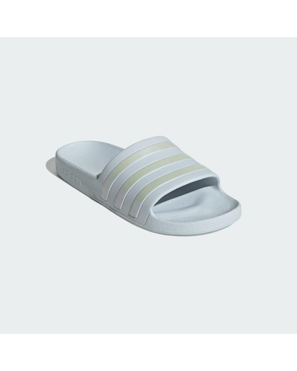Adidas Blue Adilette Aqua Slides