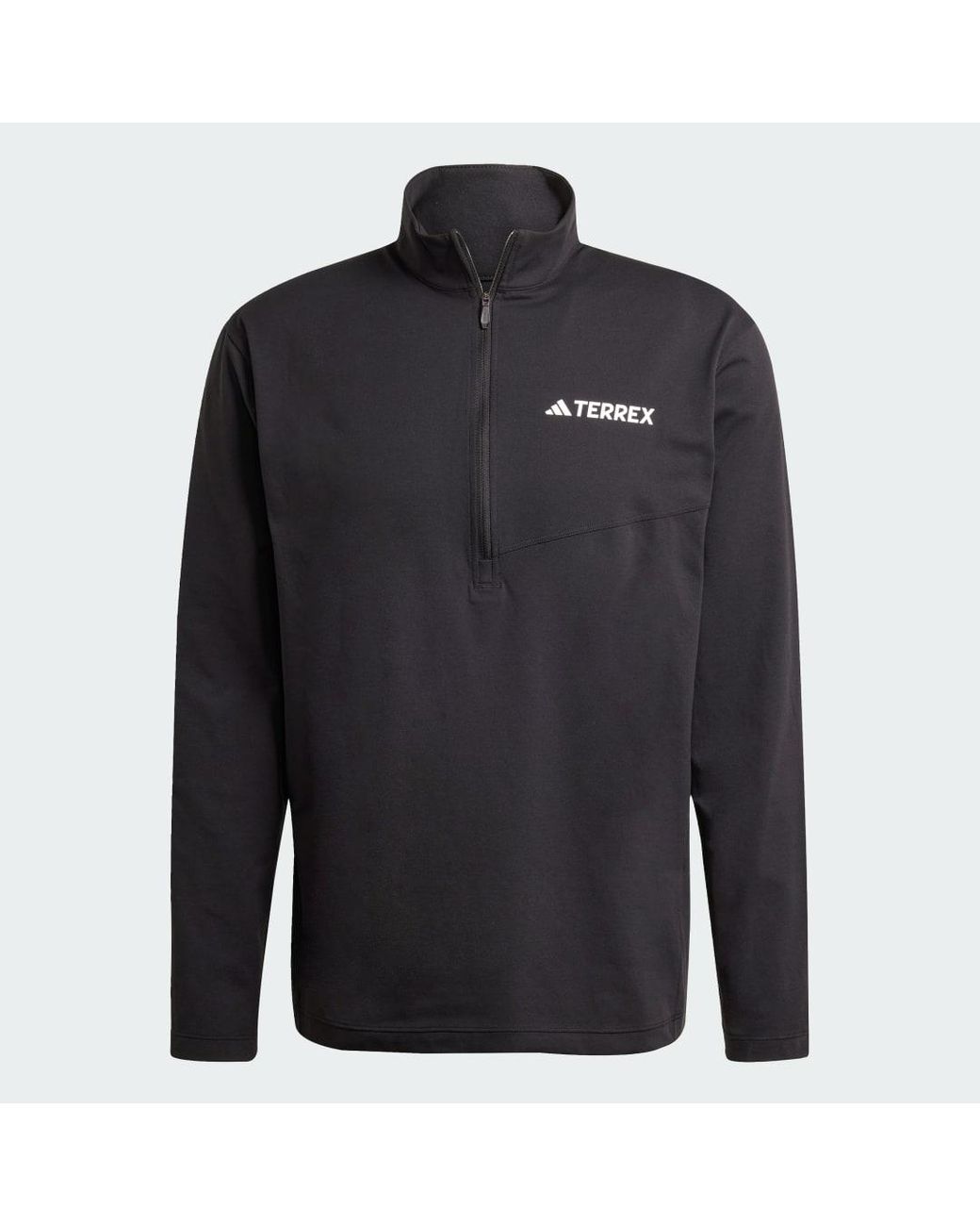 Adidas Black Terrex Multi Climacool 1/2 Zip Long Sleeve Long-Sleeve Top for men