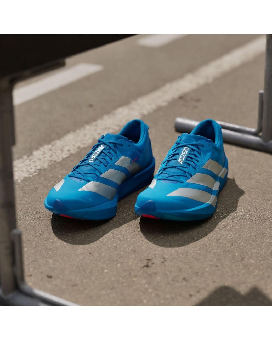 Adidas Blue Adizero Adios 9 Running Shoes for men