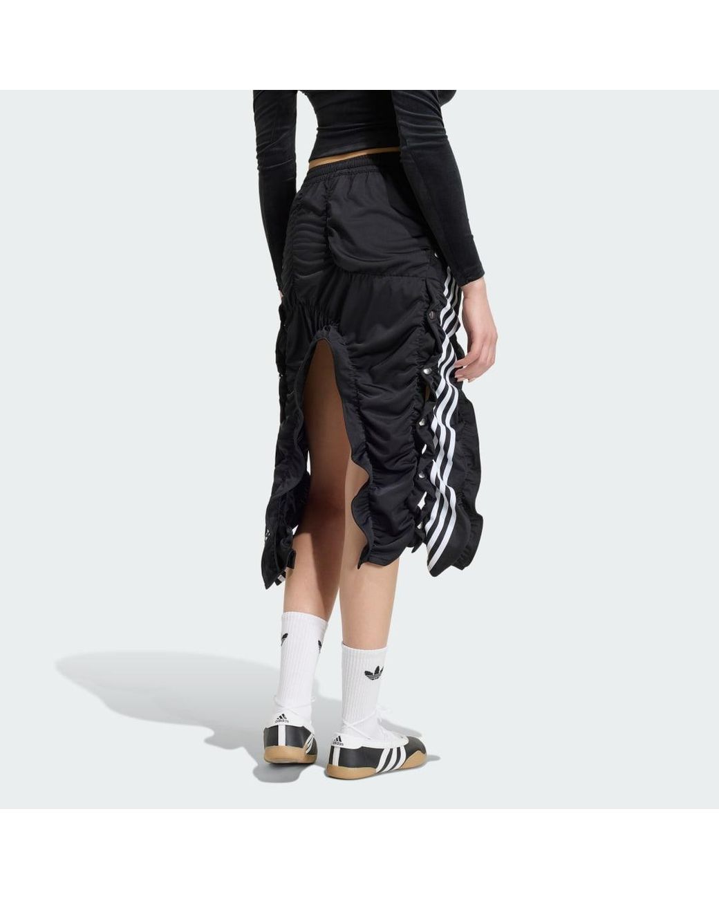 Adidas Black Adibreak Ruched Skirt