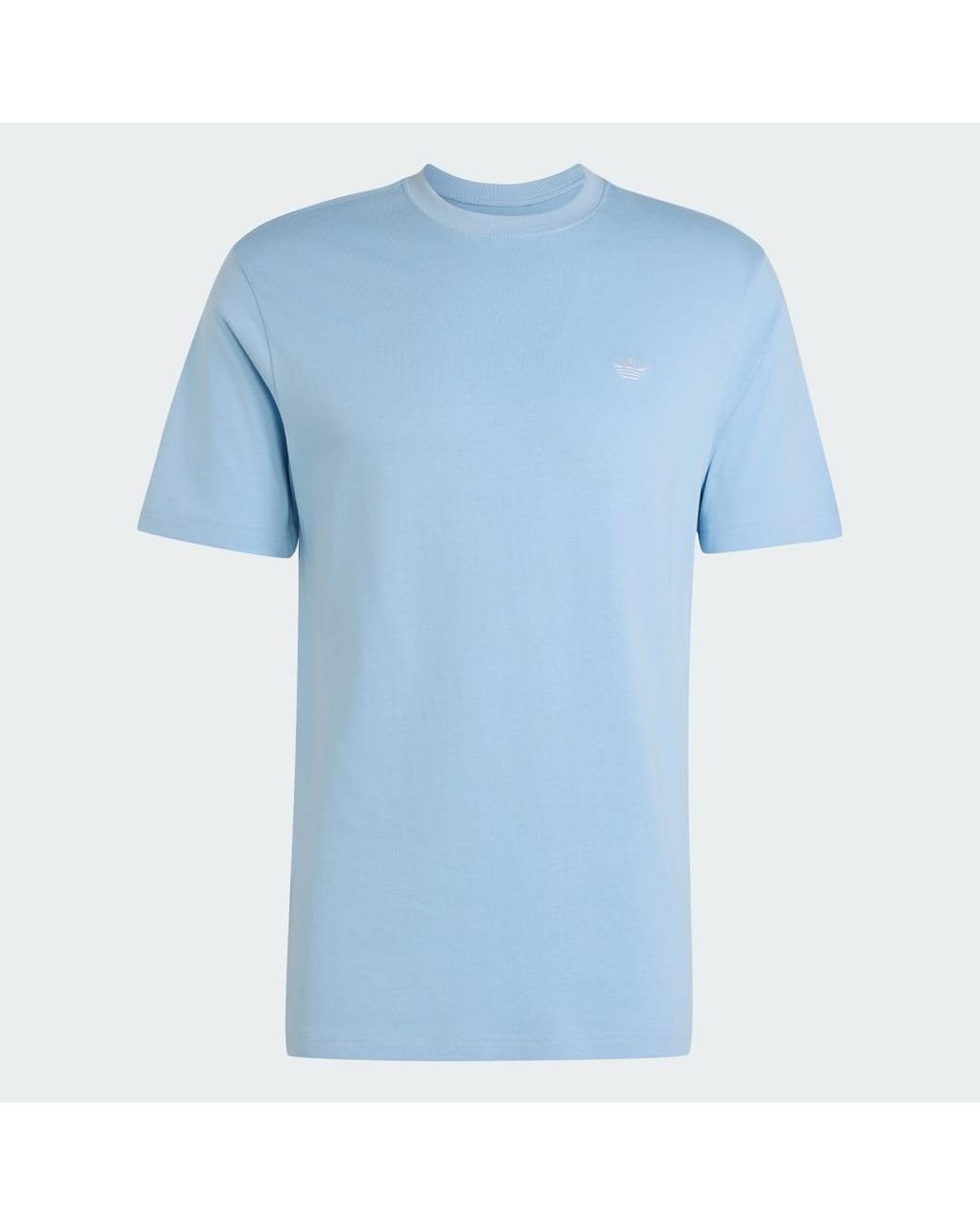 Adidas Blue Trefoil Essentials T-Shirt for men