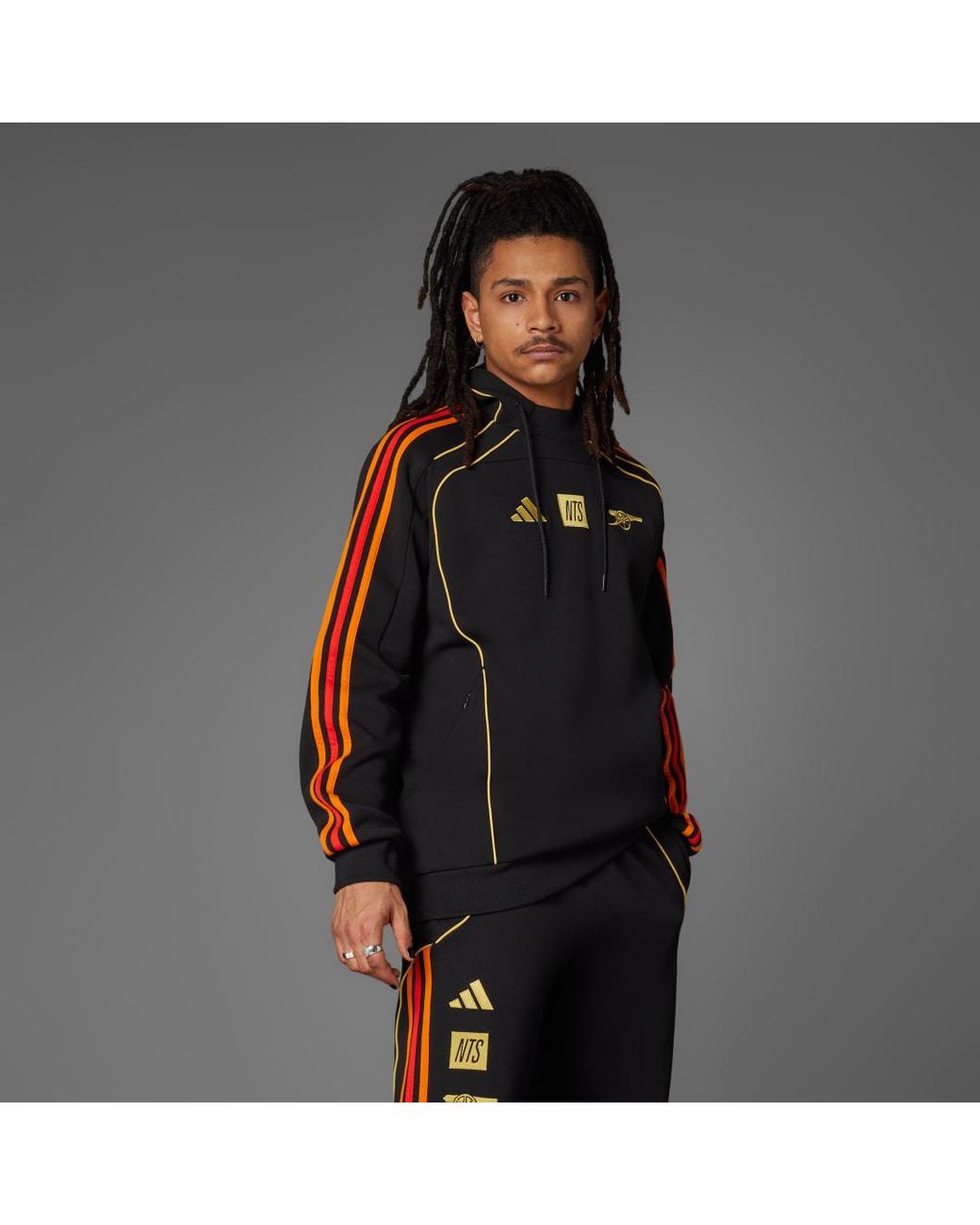 adidas Arsenal X Nts Ubp Doubleknit Hoodie in Grey for Men | Lyst UK