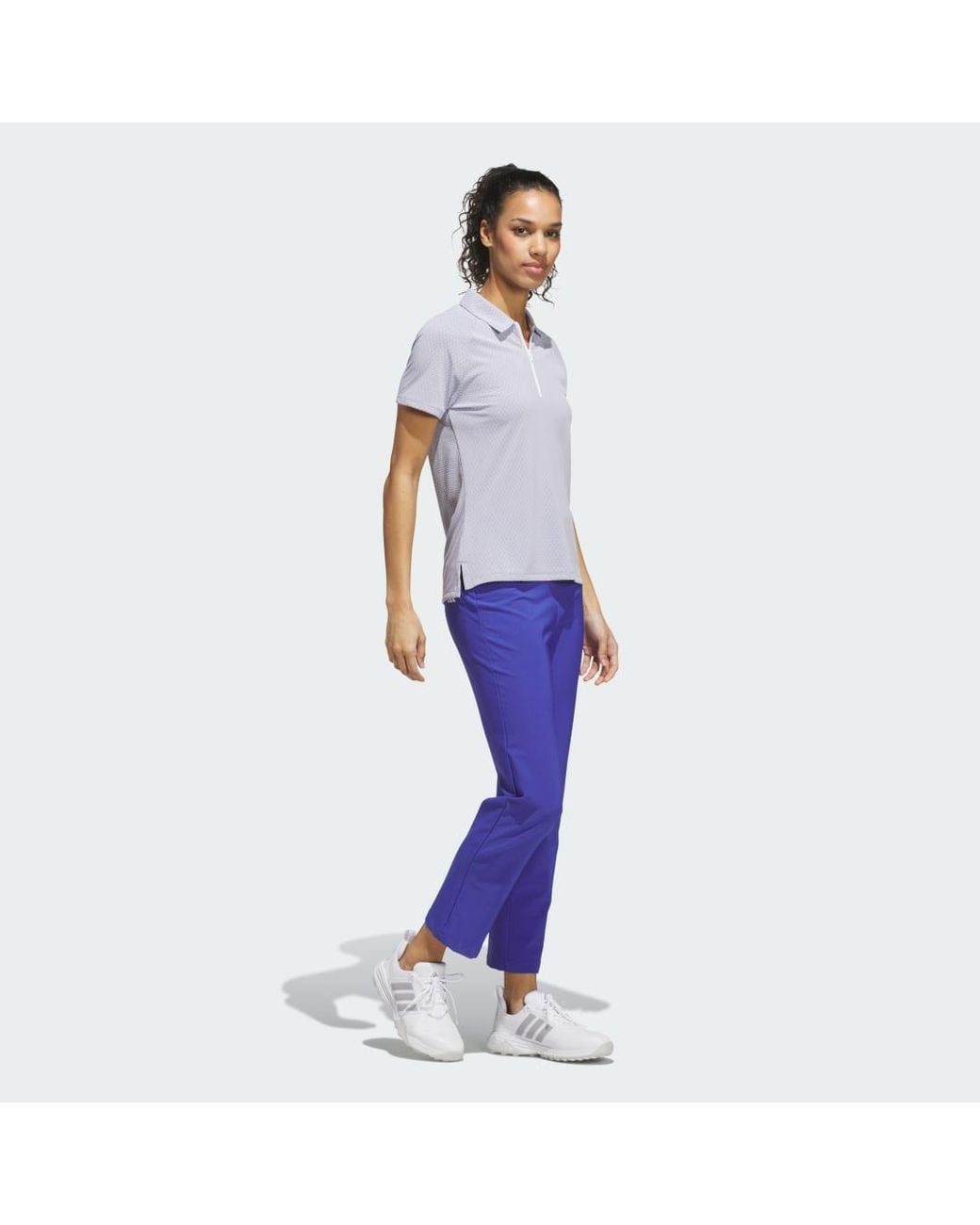 Adidas White Ultimate365 Melange Climacool Polo Shirt
