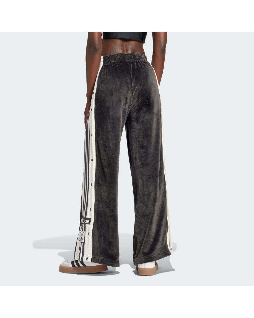 adidas Adibreak Velour Track Joggers in Black | Lyst UK