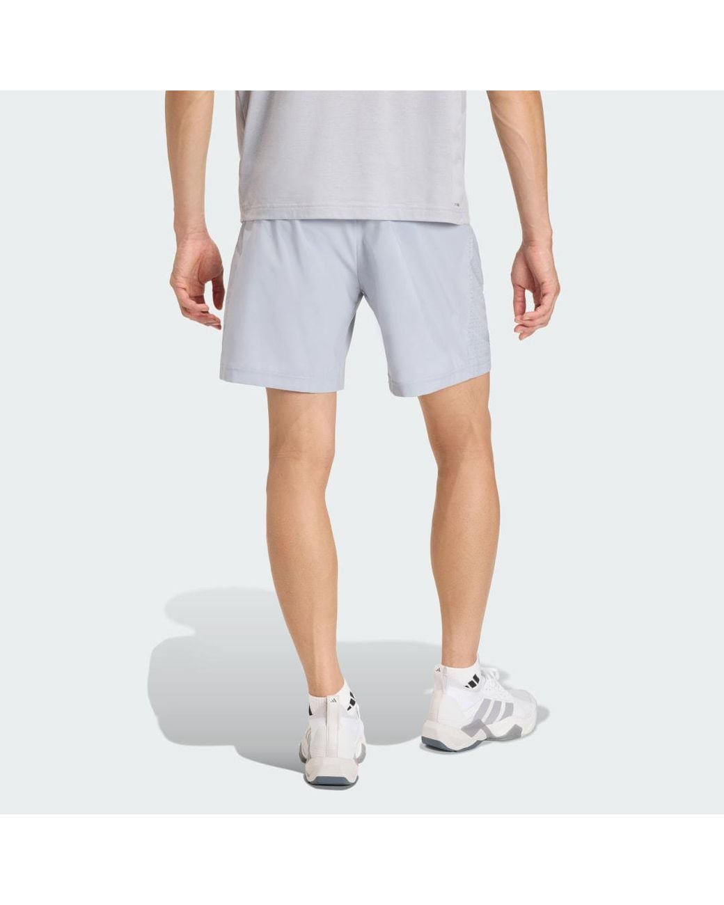 Adidas Blue Workout Essentials Base Woven Short for men