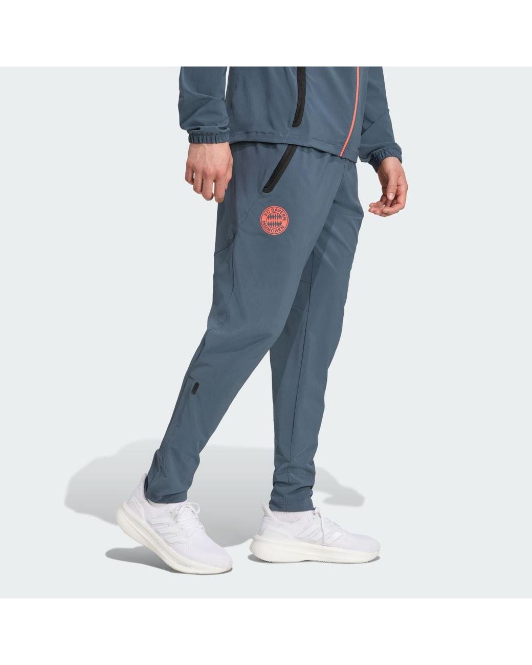 Adidas Blue Fc Bayern Tiro 25 Competition Vis Tech Travel Pants for men