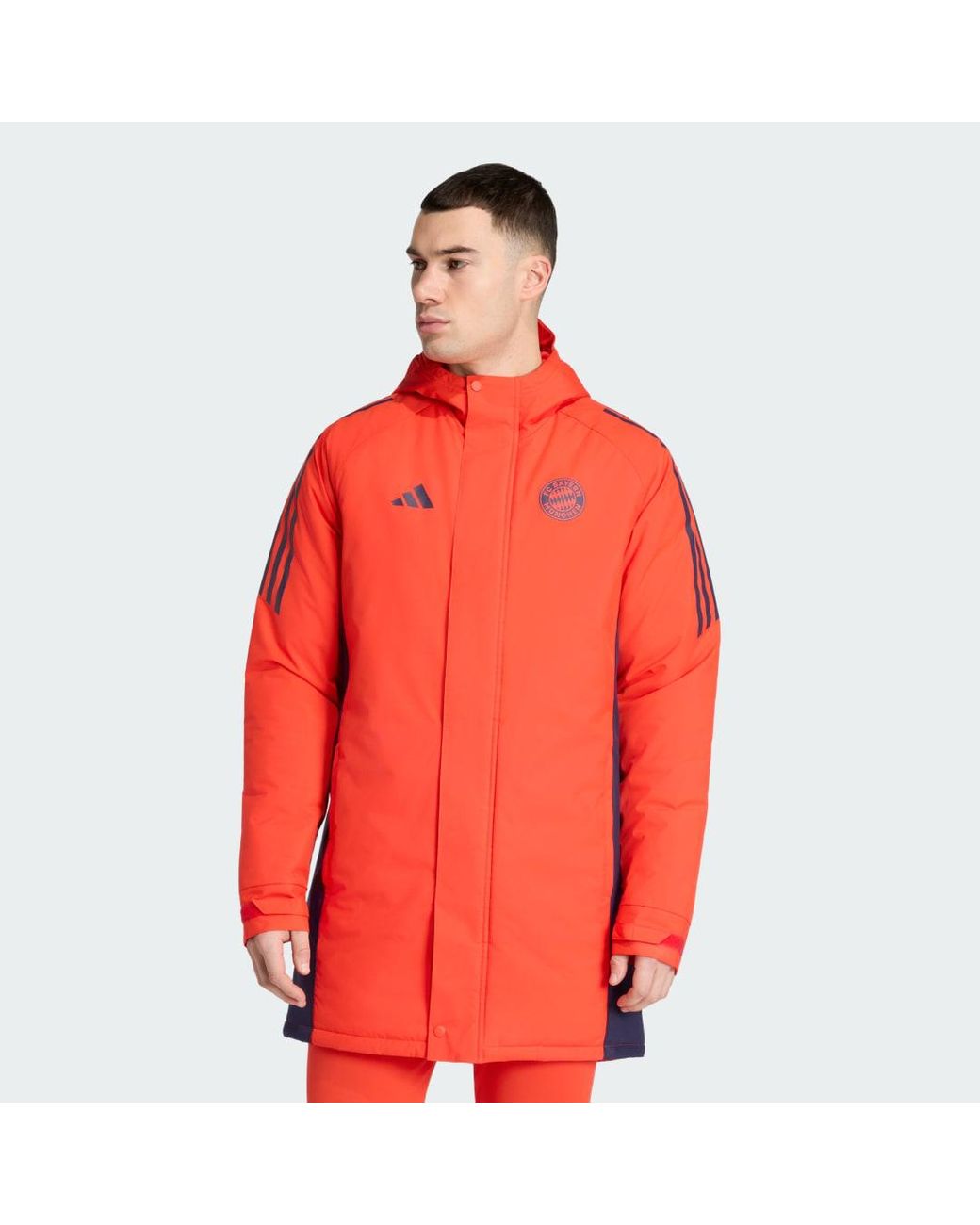 Adidas Red Fc Bayern Tiro 24 Stadium Parka for men