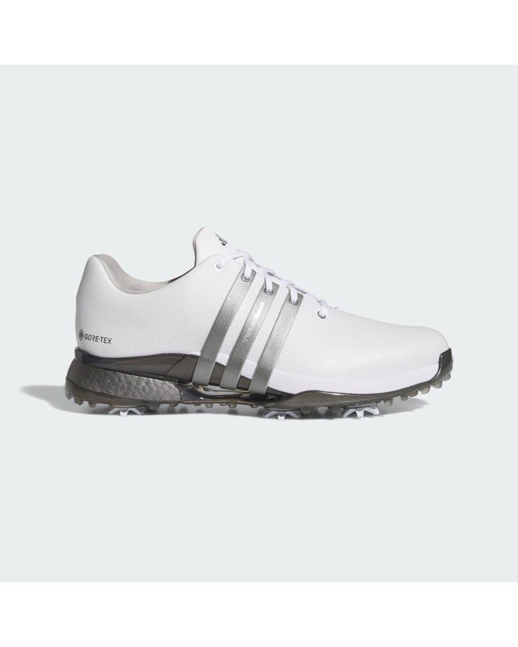 Adidas White Tour360 Gore-Tex Golf Shoes for men
