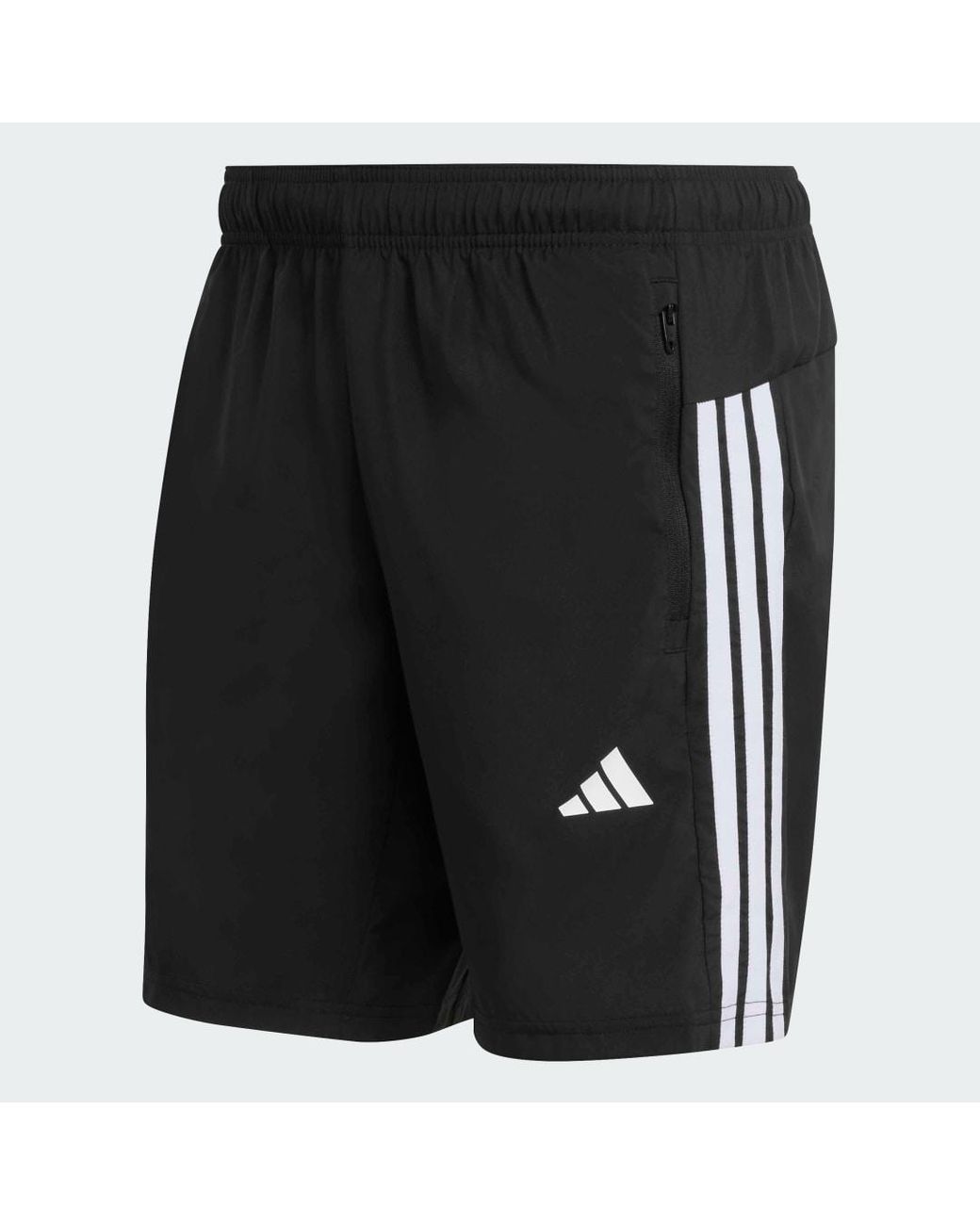 Adidas Blue Workout Essentials Base 3 Stripes Woven Short for men