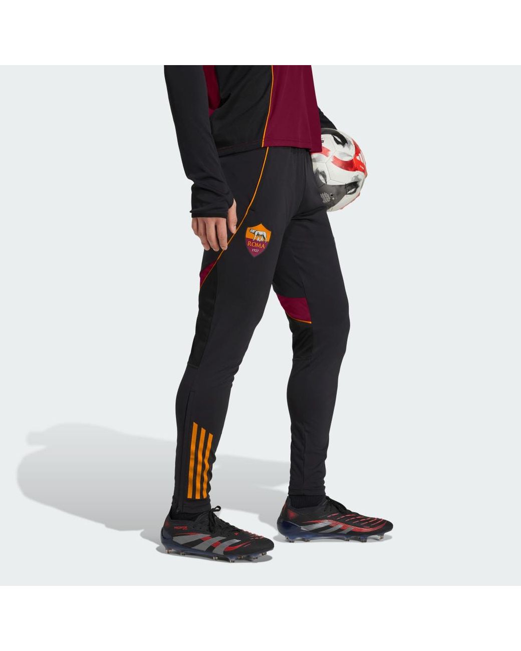 Adidas Black As Roma Tiro 25 Competition Training Pants for men