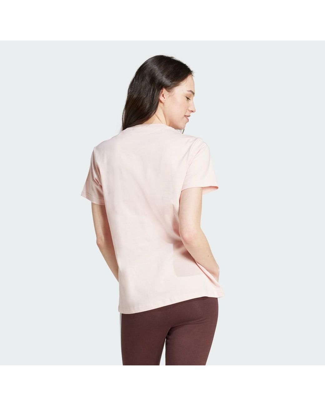 Adidas Pink Essentials Logo Tee