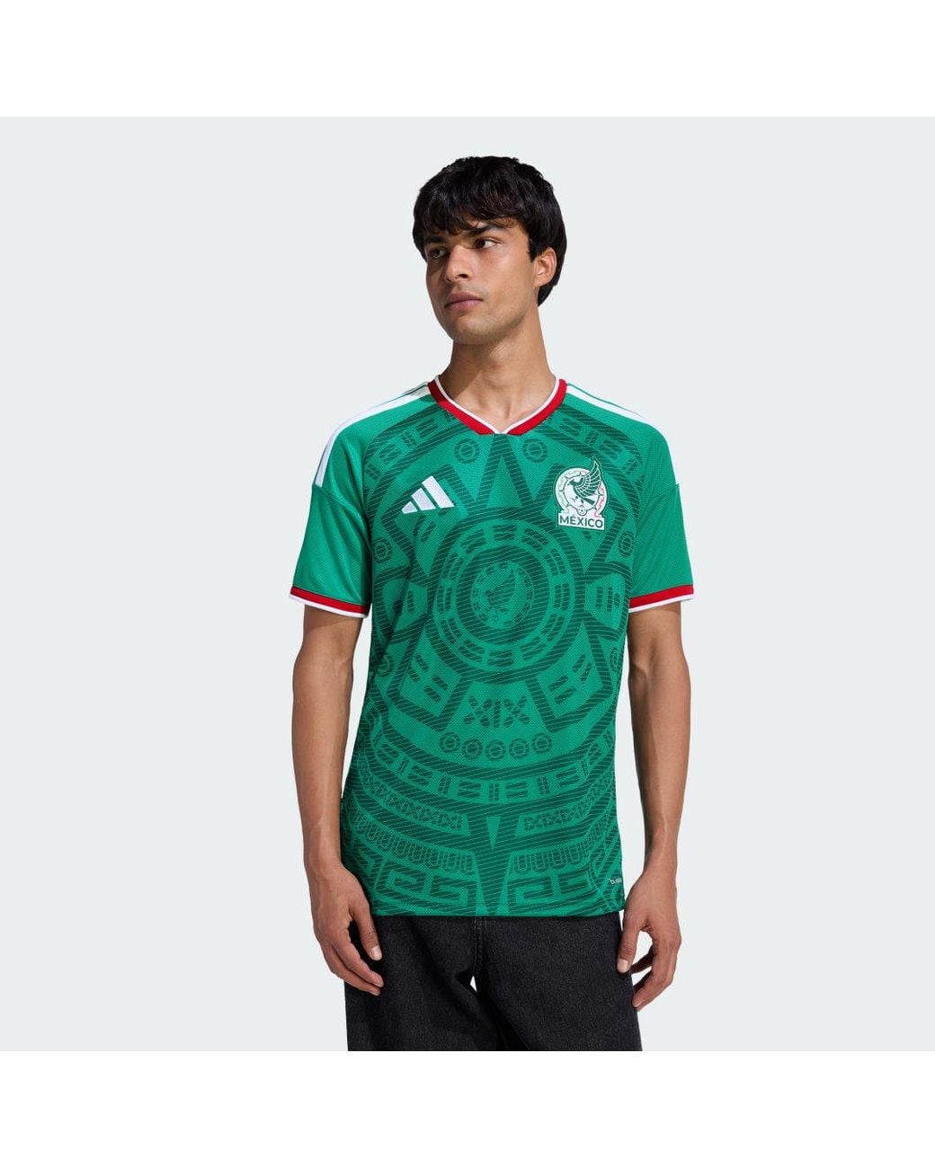 Adidas Green Football Mexico 26 Home Jersey Jl8580 for men