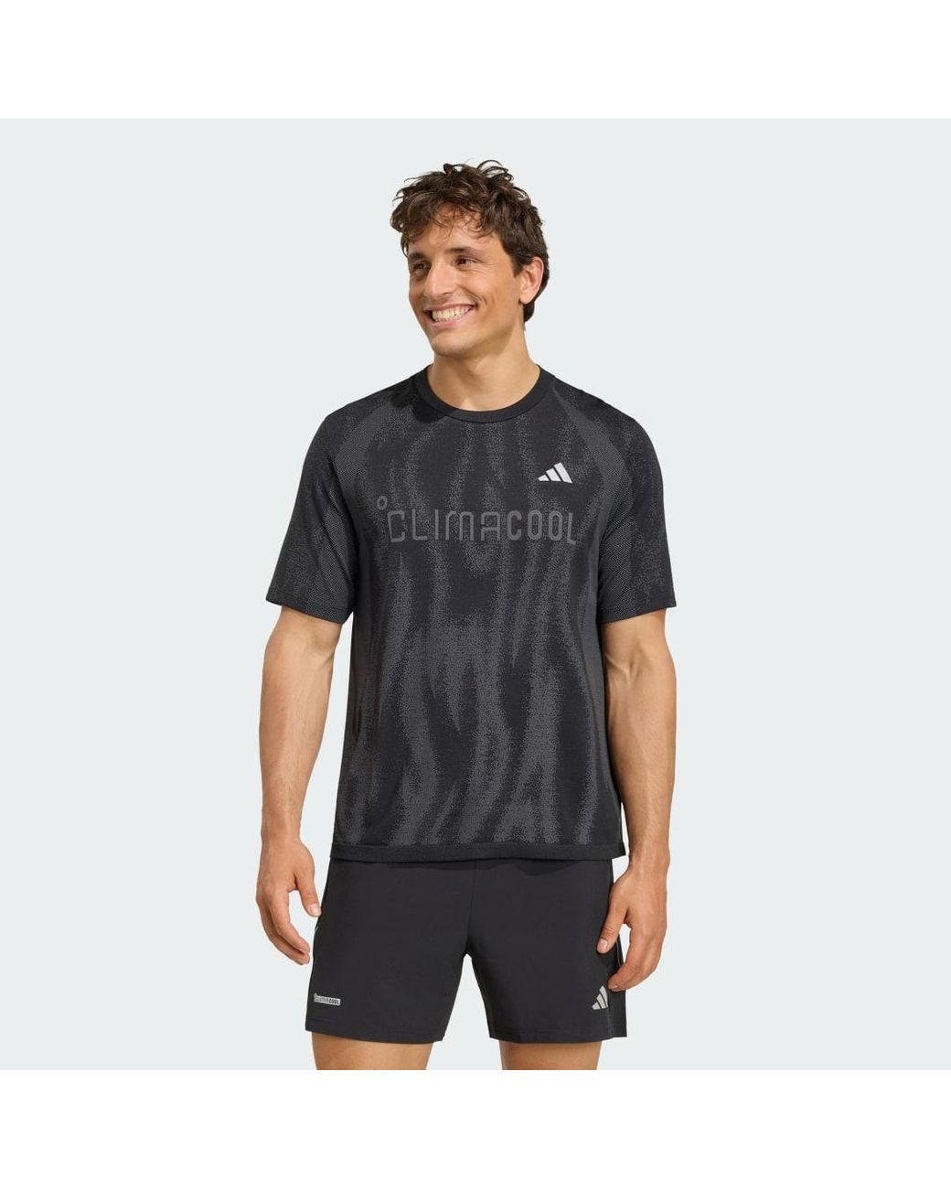 Adidas Black Tech Apparel Seamless T-Shirt for men