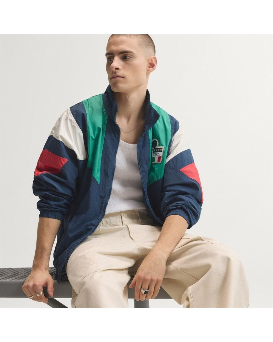 Adidas Blue Italy Eqt Track Top for men