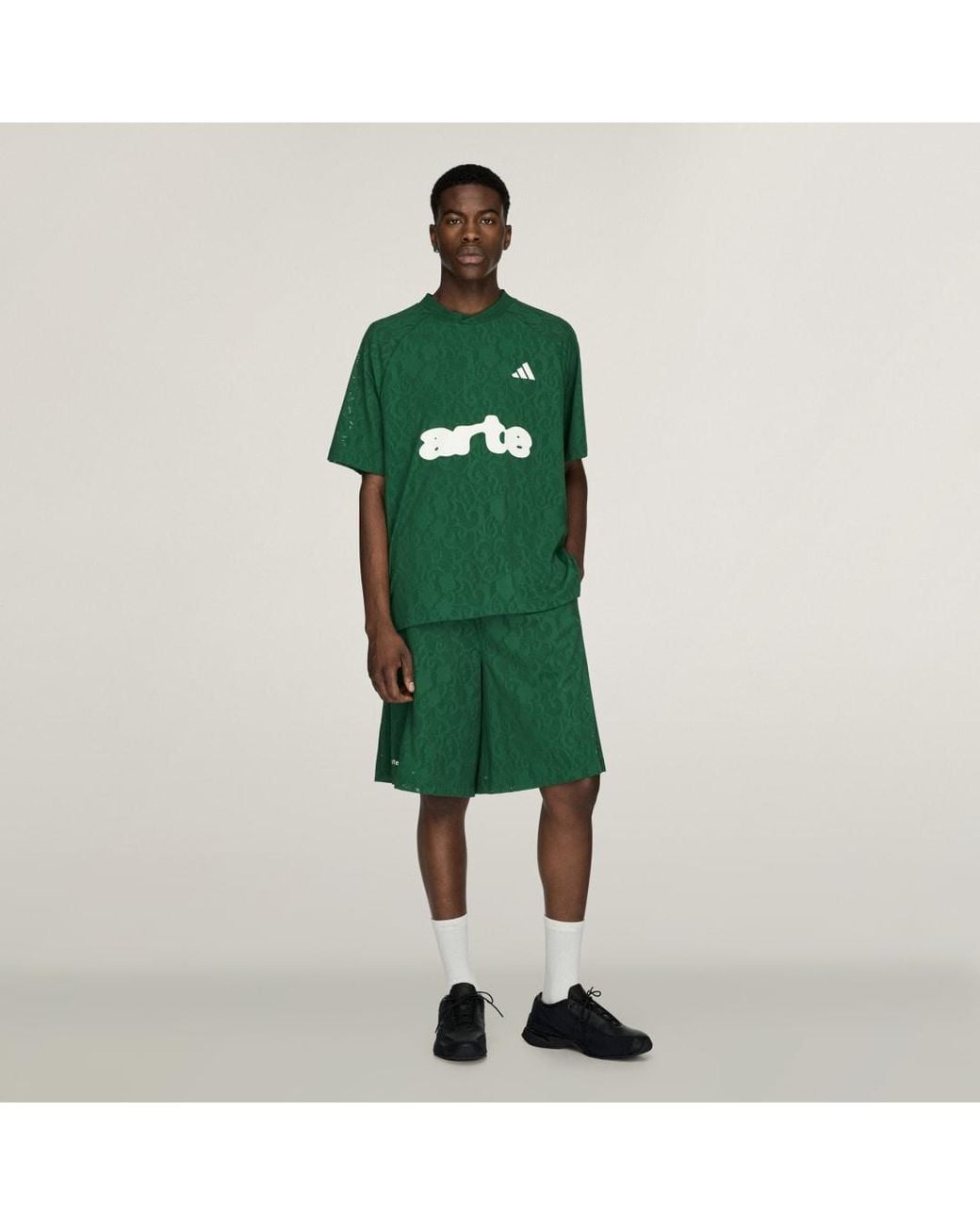 Adidas Green Adidas X Arte Antwerp Engineered Lace Jersey Amazon/ Off for men