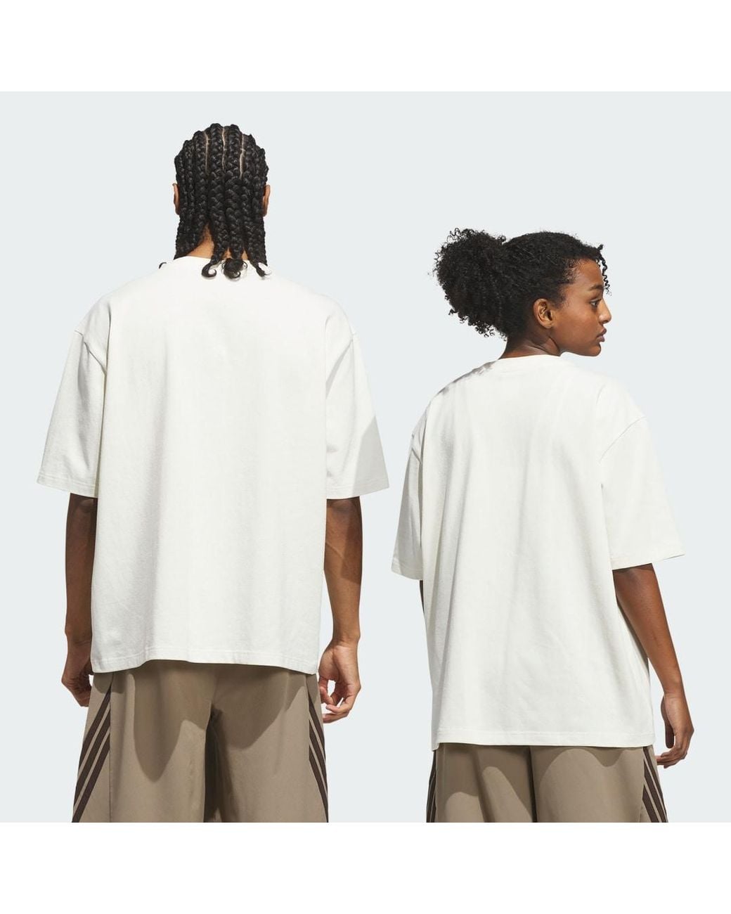 Adidas White Basketball Single Jersey T-Shirt