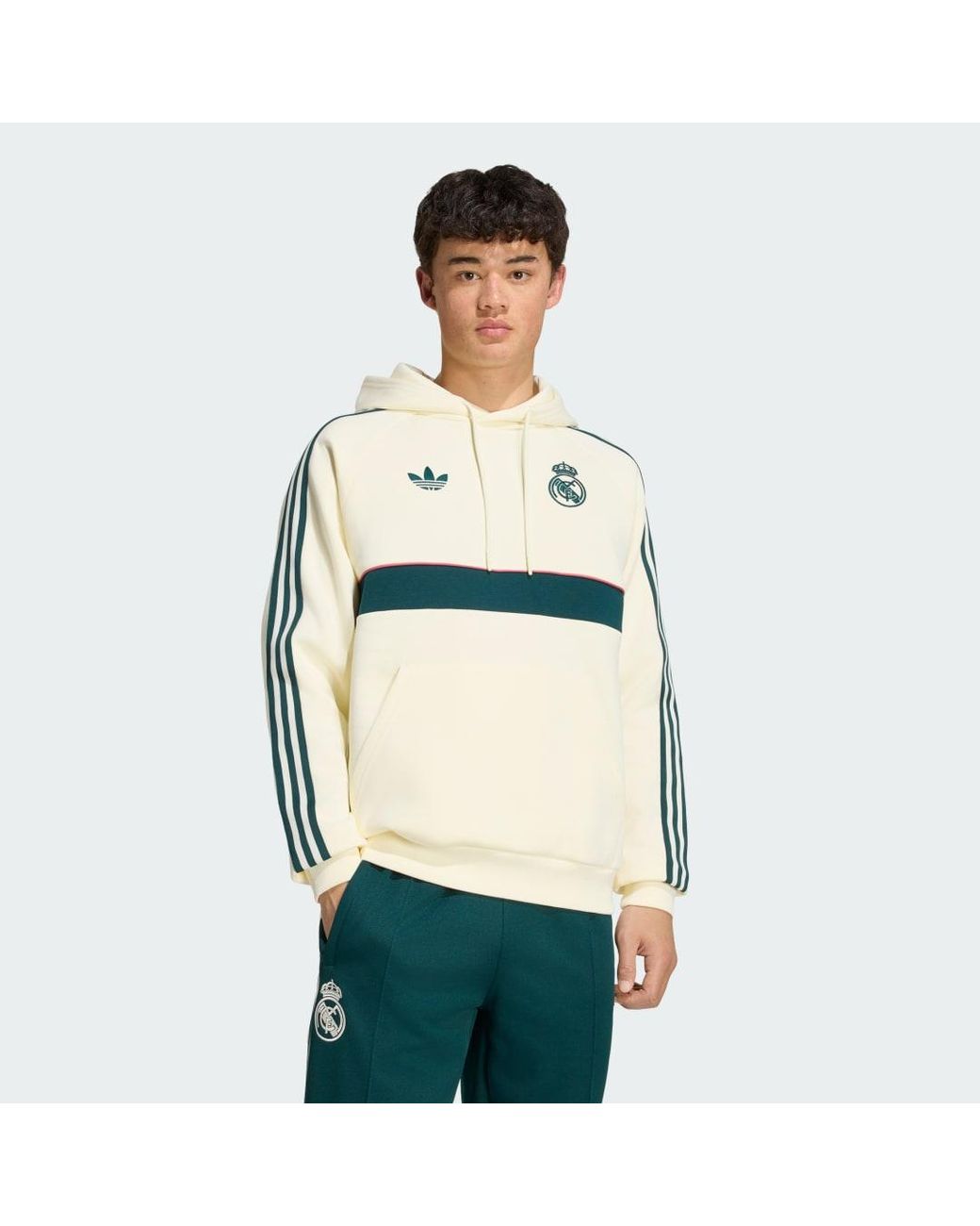 Adidas Green Real Madrid Originals Hoodie for men